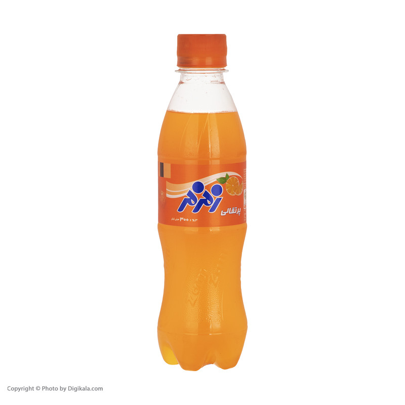 نوشابه پرتقال گازدار زمزم - 300 میلی لیتر