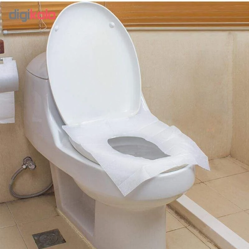 روکش یکبار مصرف توالت فرنگی مدل Toilet Cover بسته 40 عددی