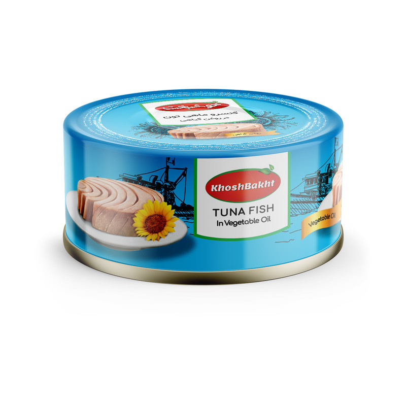 کنسرو ماهی تون در روغن گیاهی خوشبخت - 180 گرم